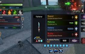 Layar stat Broken Blade untuk perencanaan build senjata