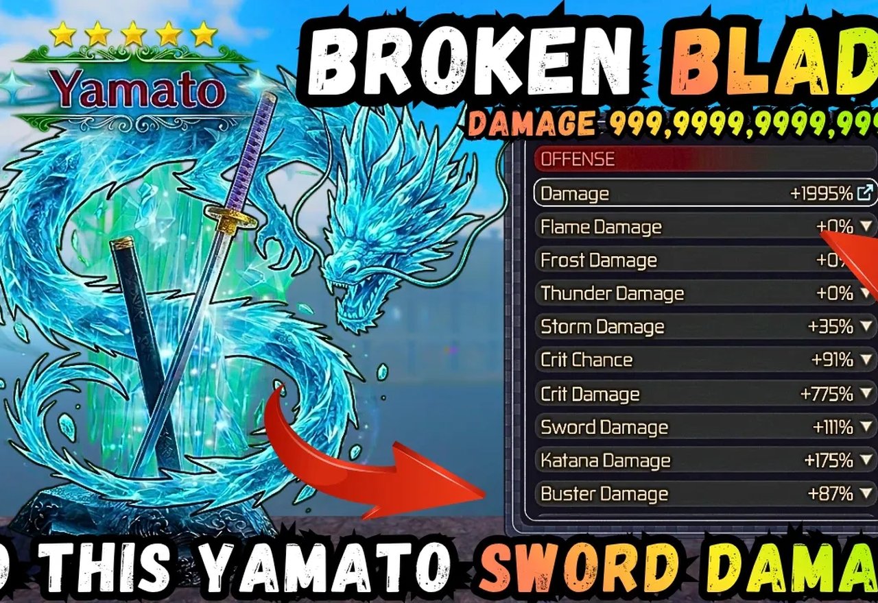 Broken Blade Katana Yamato damage and build guide